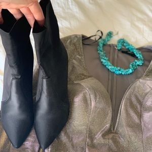 Stiletto Mid-Calf Booties